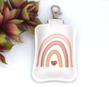 Light Neutral Boho Rainbow Classroom Doorbell Holder