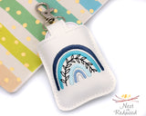 Boho Rainbow With Leaves Classroom Doorbell Holder