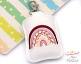 Boho Rainbow With Leaves Classroom Doorbell Holder