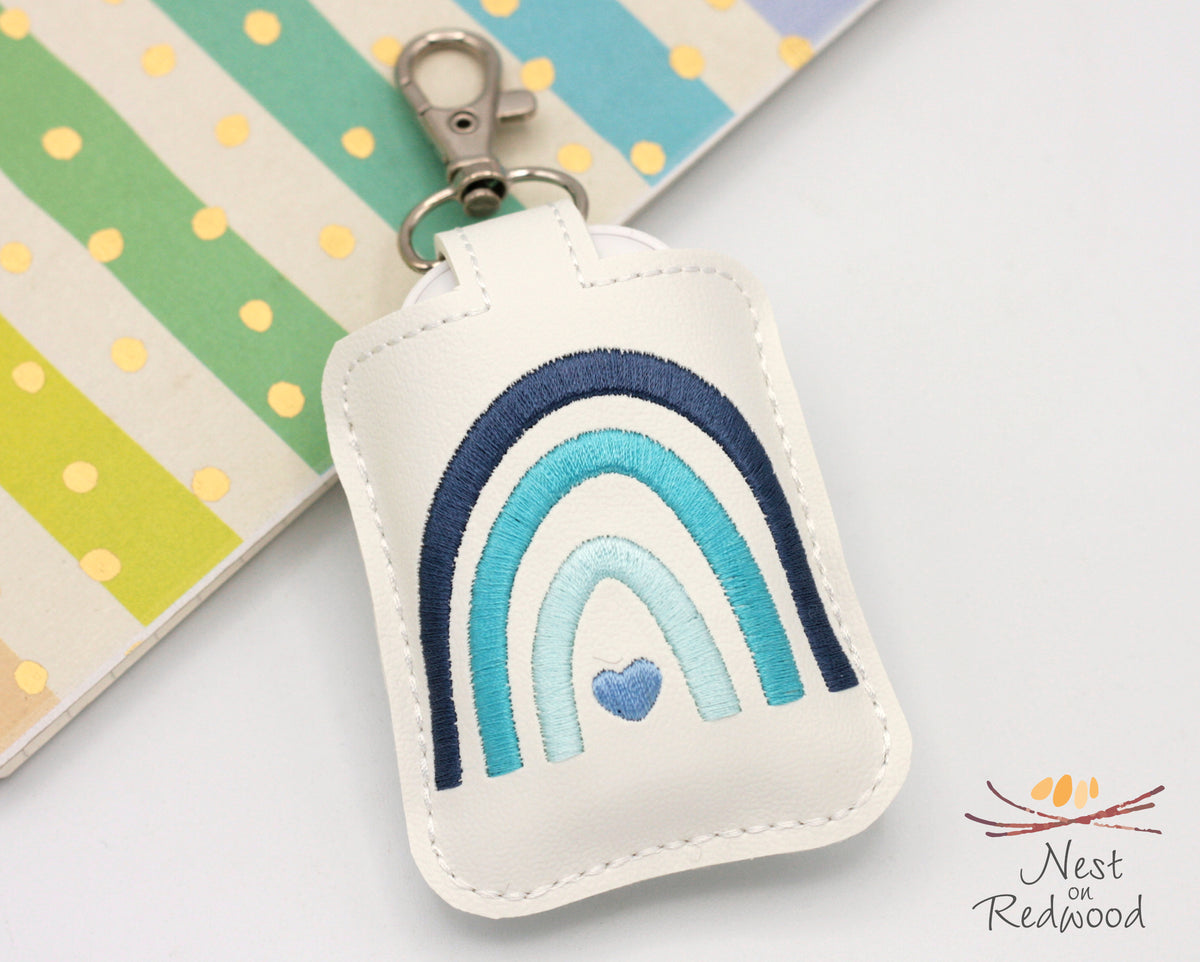 Monochrome Boho Rainbow Classroom Doorbell Holder