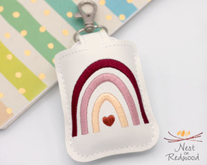 Monochrome Boho Rainbow Classroom Doorbell Holder