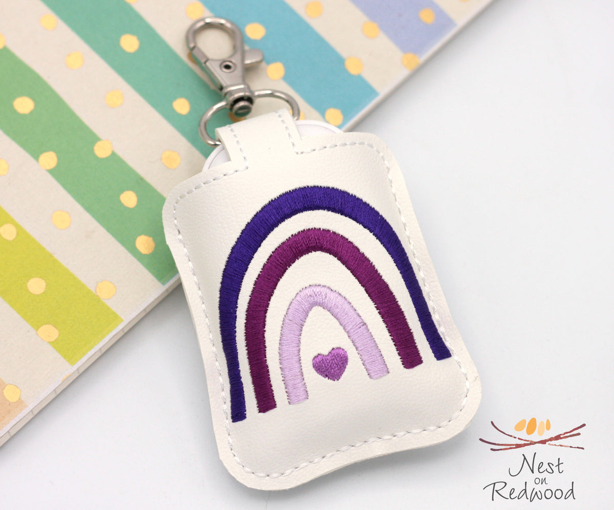 Monochrome Boho Rainbow Classroom Doorbell Holder