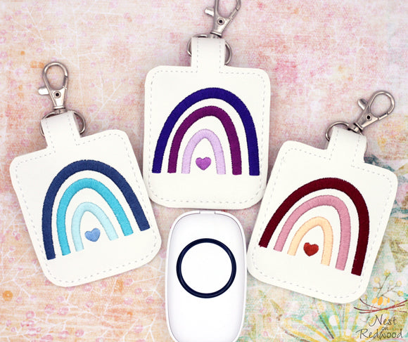 Monochrome Boho Rainbow Classroom Doorbell Holder