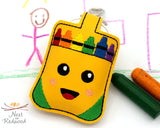 Crayon Classroom Doorbell Holder