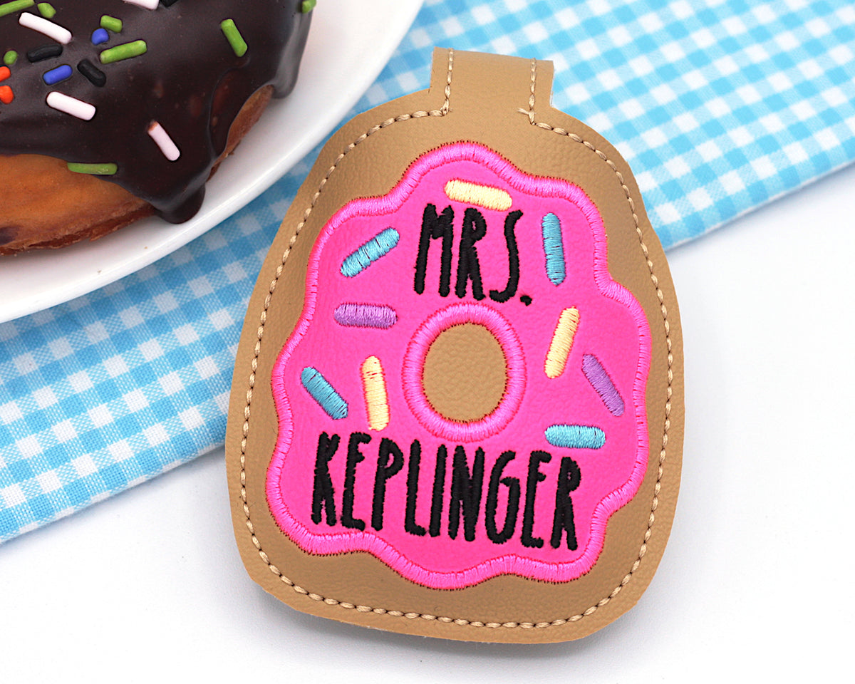 Personalized Donut Classroom Doorbell Holder