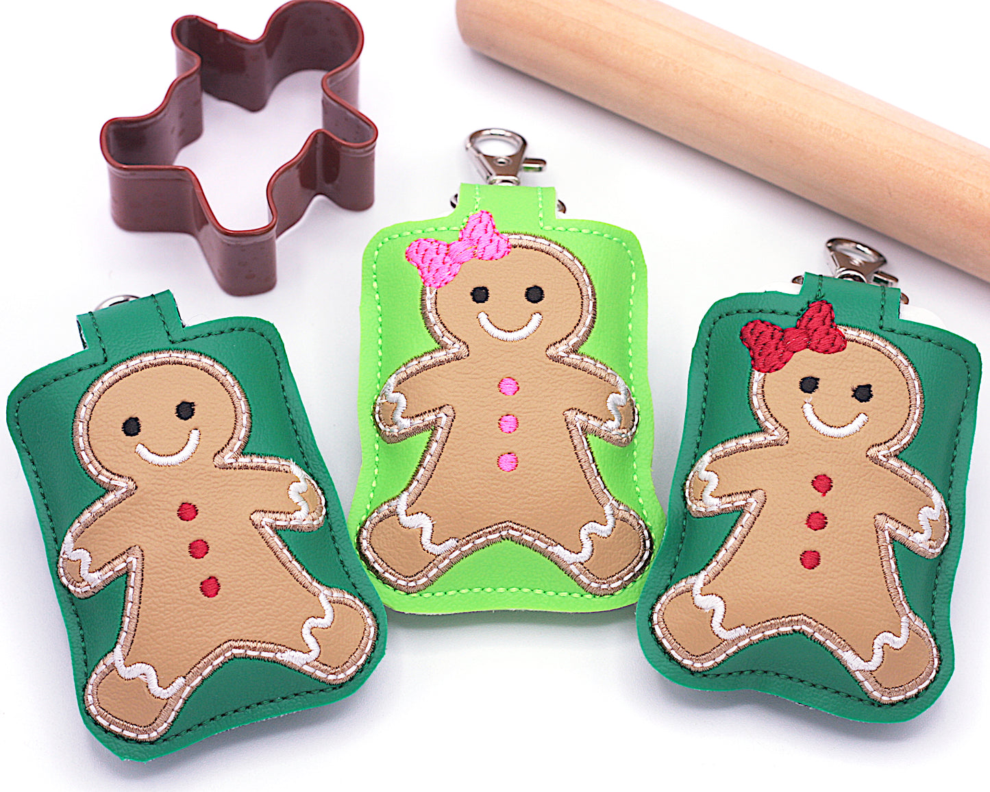 Gingerbread Boy & Girl Classroom Doorbell Holder