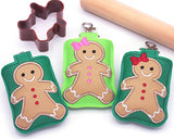 Gingerbread Boy & Girl Classroom Doorbell Holder