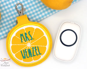 Personalized Lemon Slice Classroom Doorbell Holder