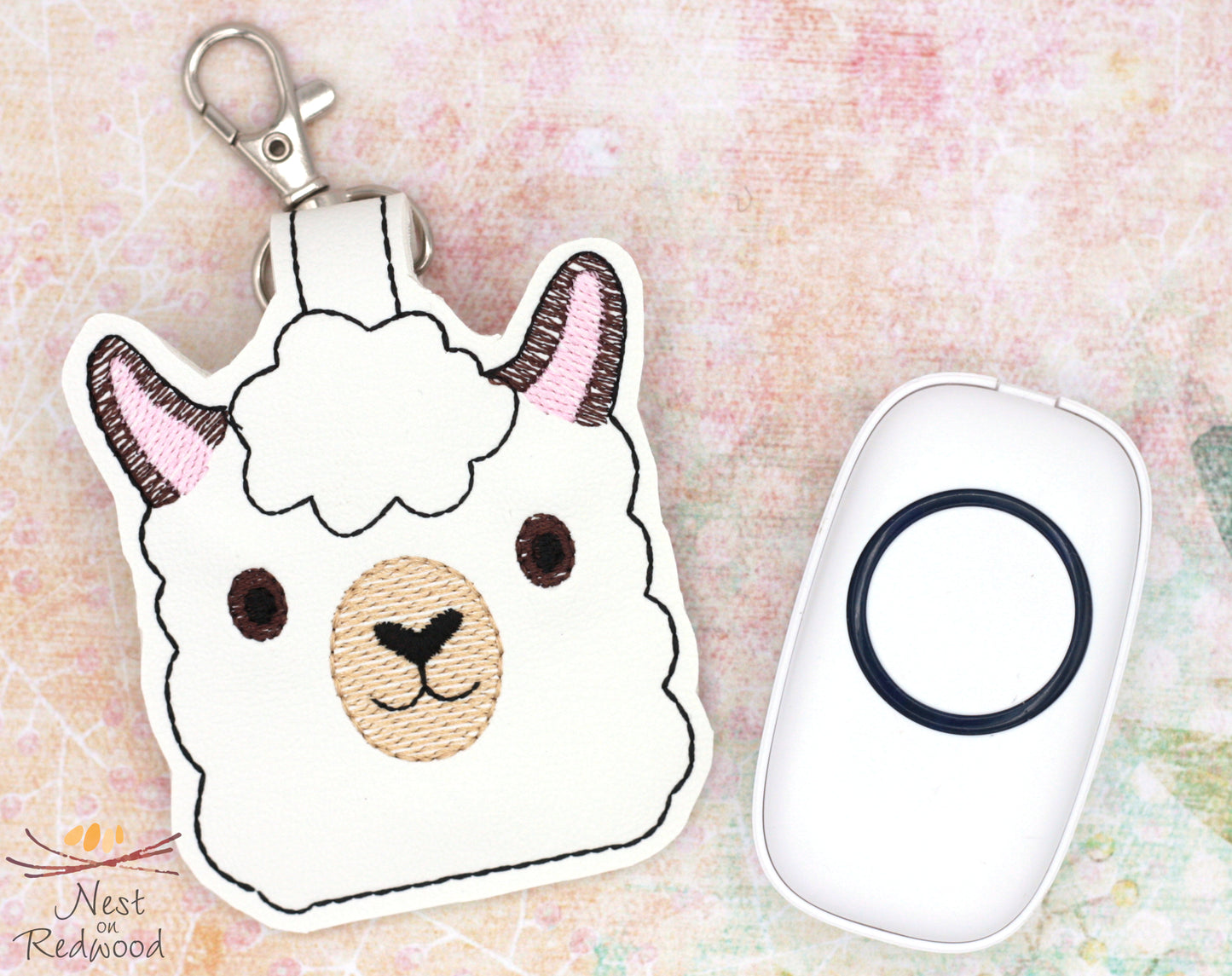 Llama Head Classroom Doorbell Holder