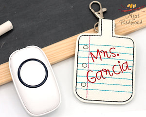 Personalized Note Paper Classroom Doorbell Holder