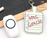 Personalized Note Paper Classroom Doorbell Holder