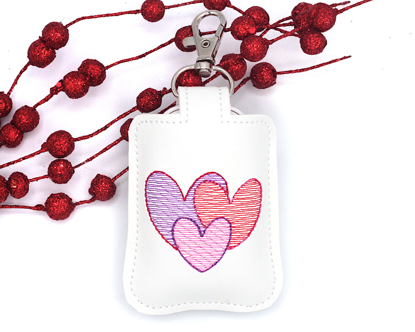 Valentine Triple Heart Classroom Doorbell Holder