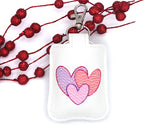 Valentine Triple Heart Classroom Doorbell Holder