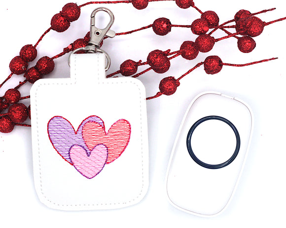 Valentine Triple Heart Classroom Doorbell Holder