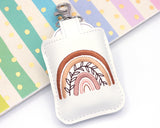 Boho Rainbow With Leaves Classroom Doorbell Holder