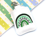 Boho Rainbow With Leaves Classroom Doorbell Holder