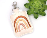 Neutral Boho Rainbow Classroom Doorbell Holder