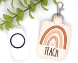 Neutral Boho Rainbow Teach Classroom Doorbell Holder