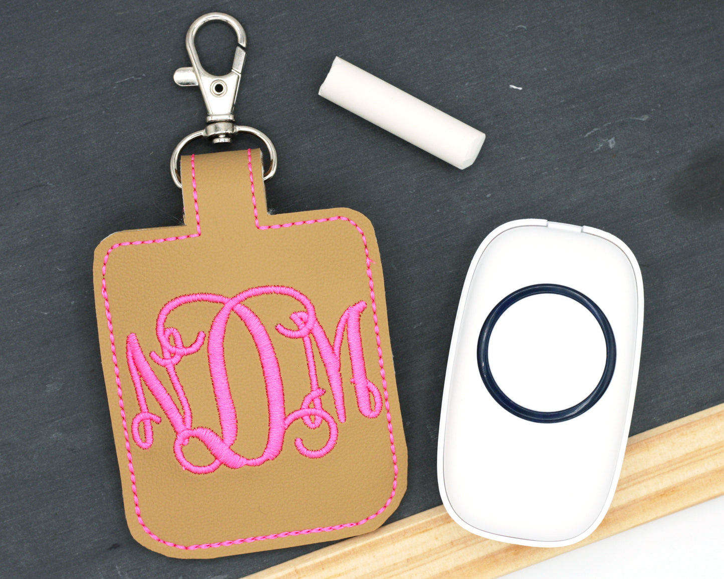 Monogrammed Classroom Doorbell Holder