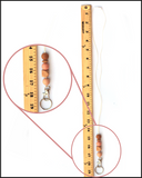 Multicolored Beaded Lanyard, Boho Rainbow Color Scheme