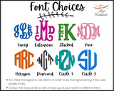 Monogrammed Classroom Doorbell Holder