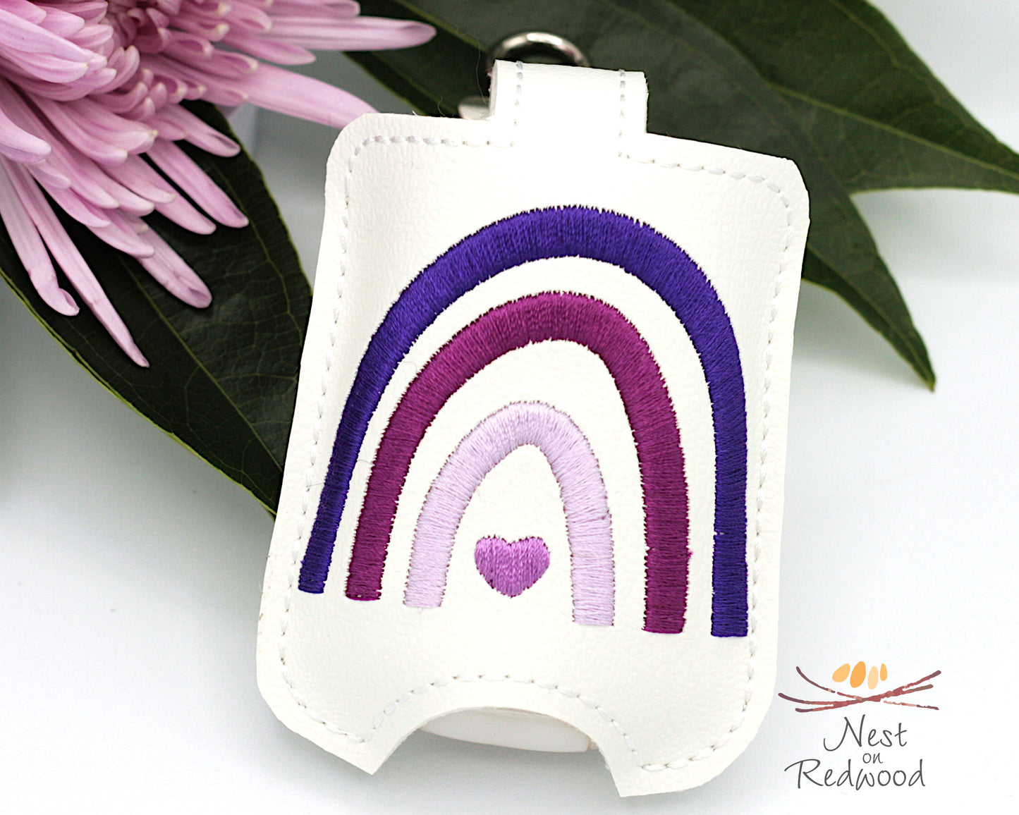 Monochromatic Boho Rainbow Hand Sanitizer Holder