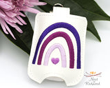 Monochromatic Boho Rainbow Hand Sanitizer Holder