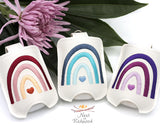 Monochromatic Boho Rainbow Hand Sanitizer Holder