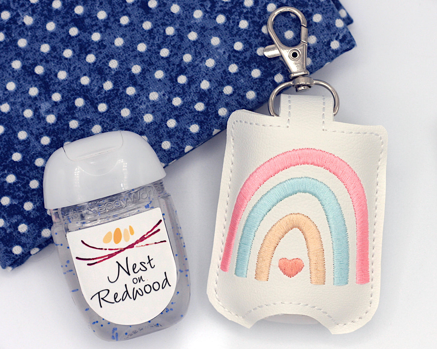 Boho Rainbow Hand Sanitizer Holder