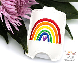 Bright Boho Rainbow Hand Sanitizer Holder