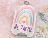 Personalized Boho Rainbow Hand Sanitizer Holder