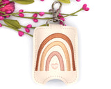 Neutral Browns Boho Rainbow Hand Sanitizer Holder
