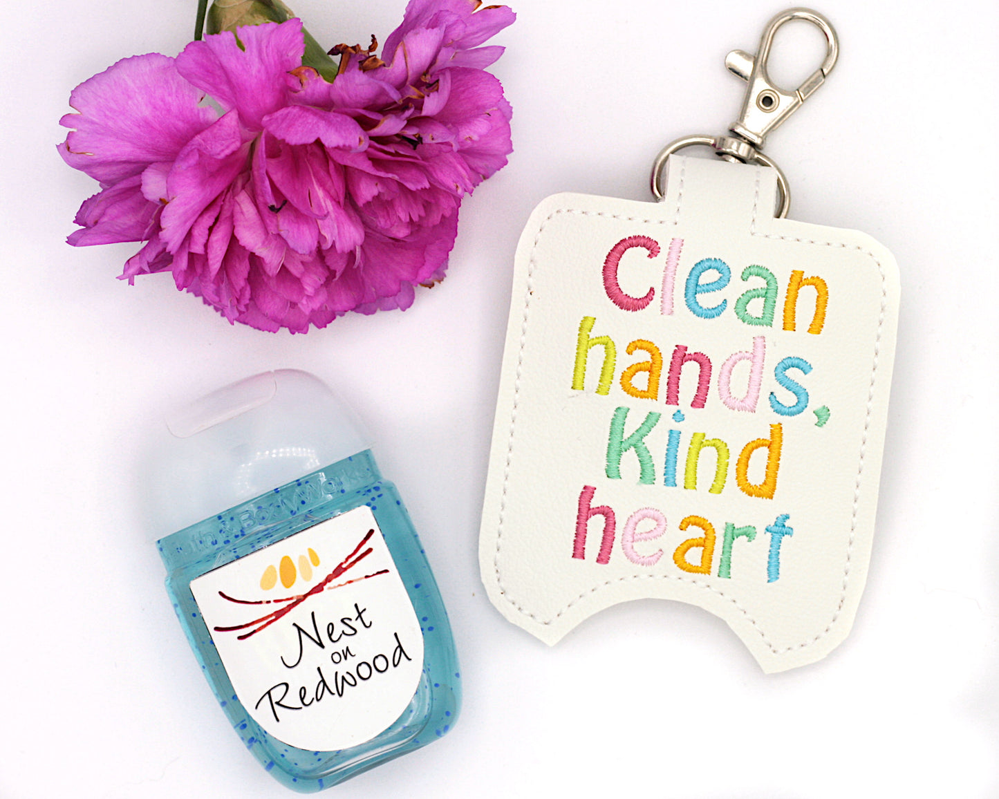 Clean Hands Kind Heart Hand Sanitizer Holder