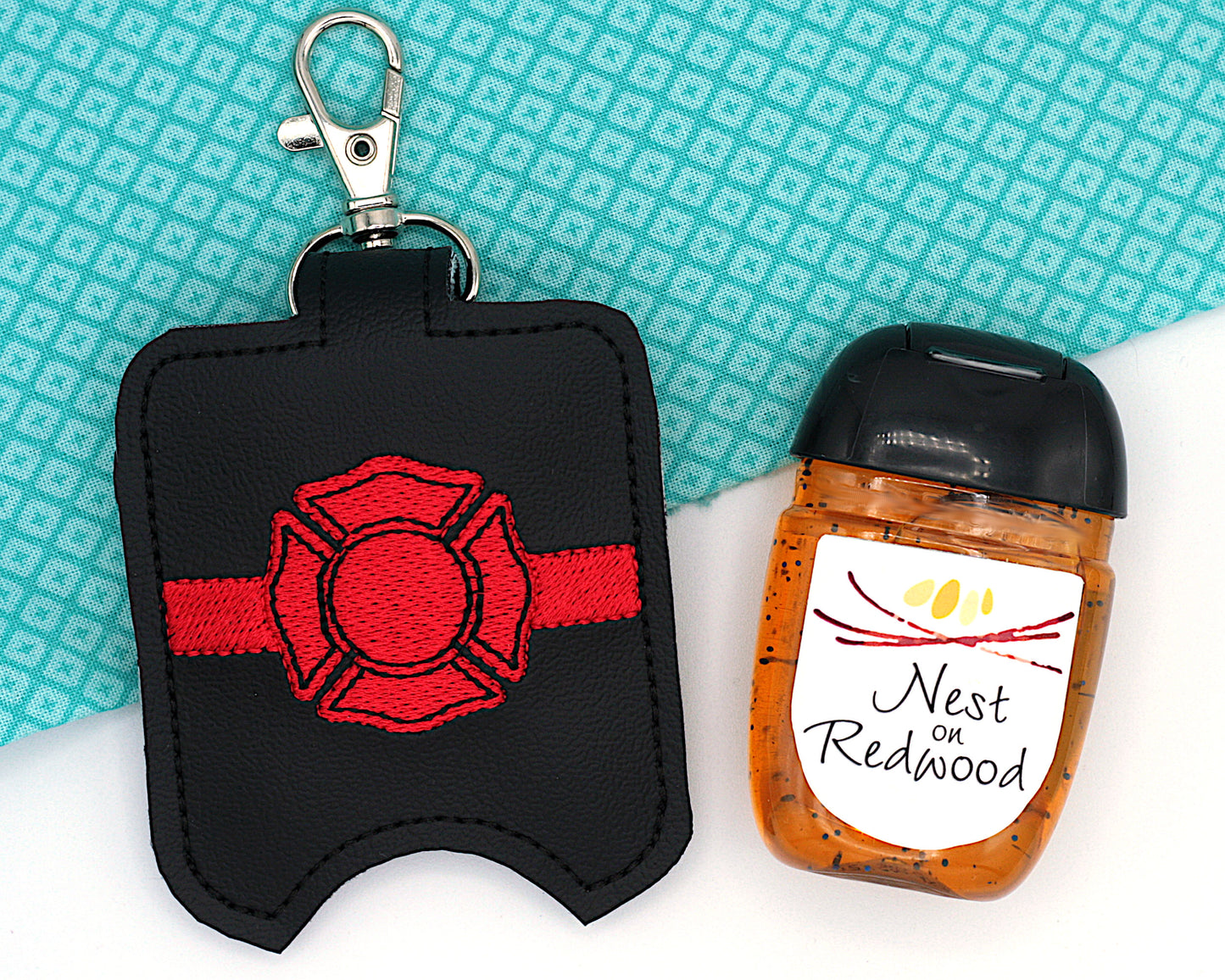 Firefighter Hand Sanitizer Holder