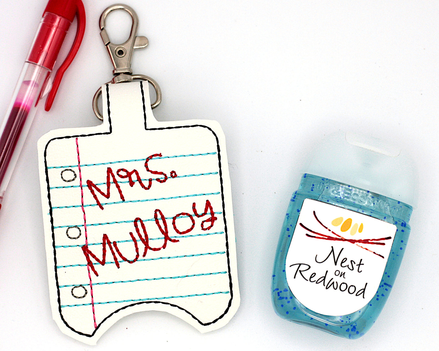 Personalized Note Paper Hand Sanitizer Holder, Notebook Sanitizer Case