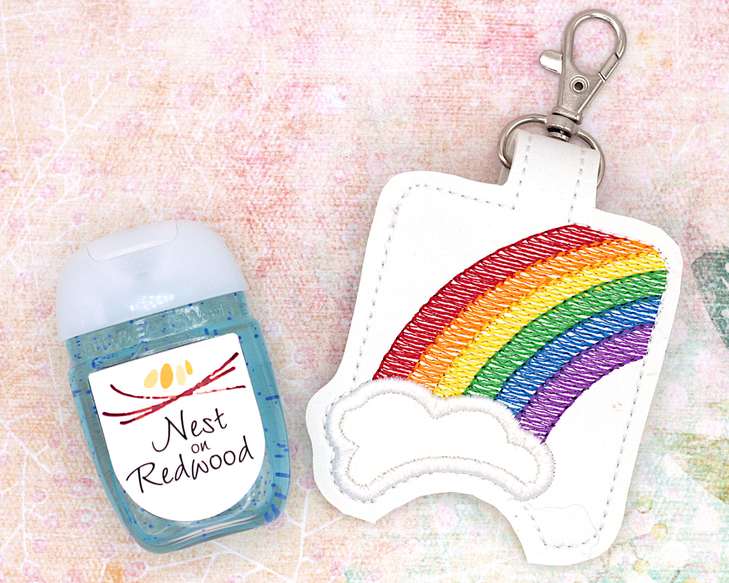 Rainbow Hand Sanitizer Holder