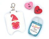 Gnome Valentine Hand Sanitizer Holder