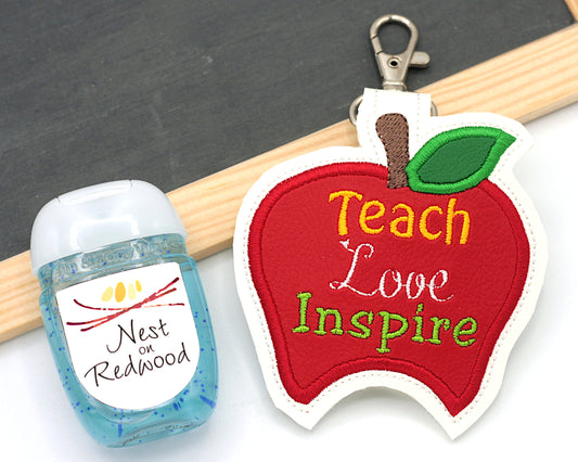 Teach Love Inspire Apple Hand Sanitizer Holder