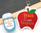 Teach Love Inspire Apple Hand Sanitizer Holder