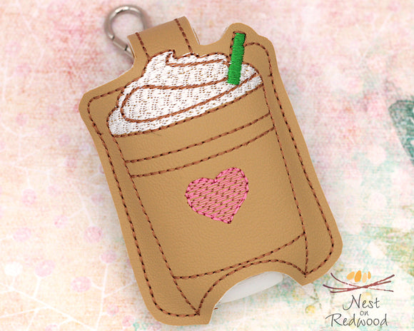 Iced Coffee Hand Sanitizer Holder, Coffee Sanitizer Holder