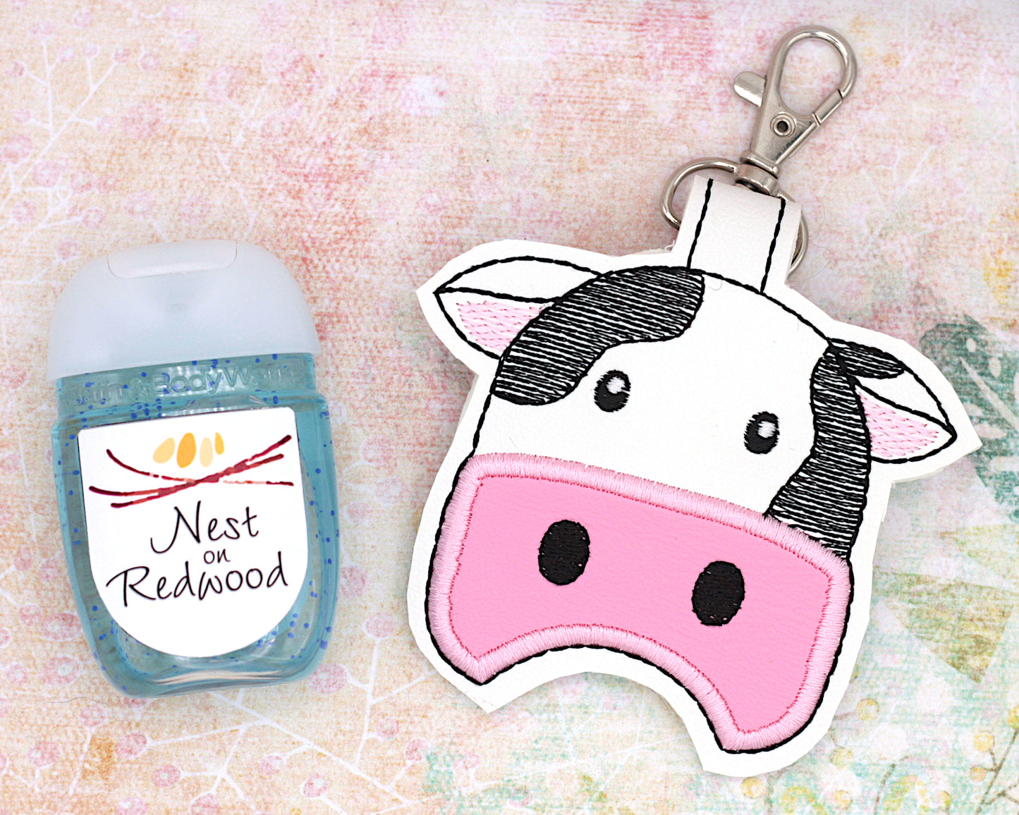 Cow Hand Sanitizer Holder