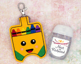 Crayon Hand Sanitizer Holder