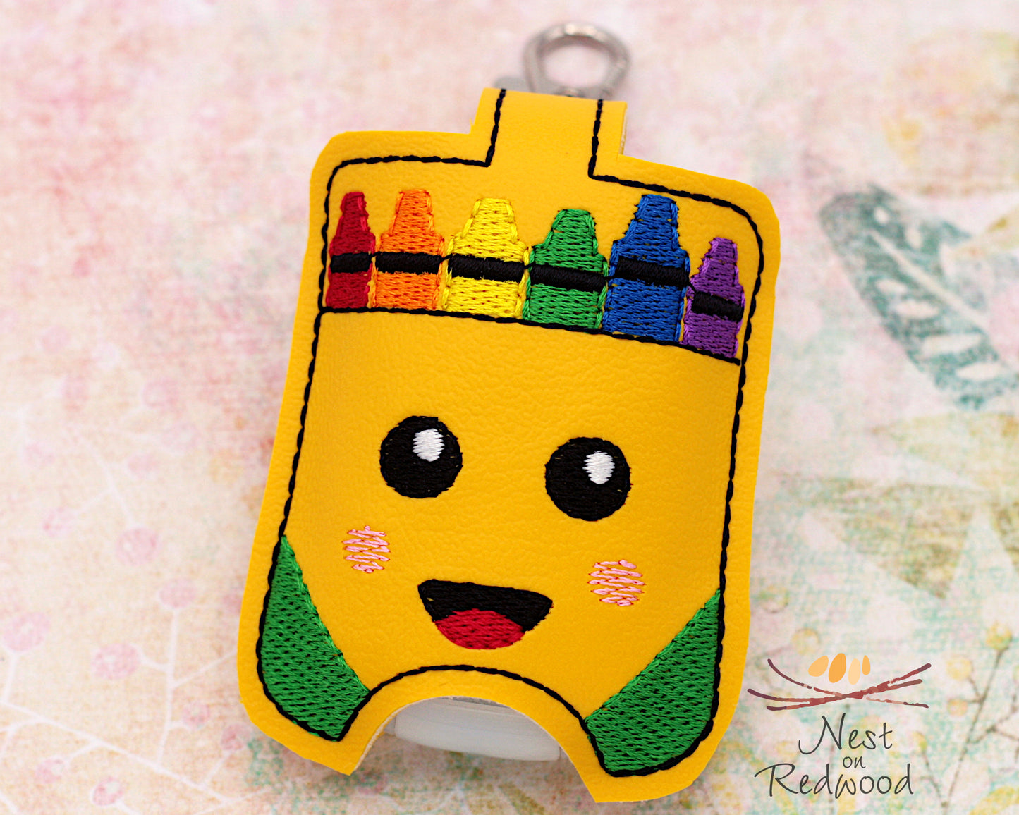 Crayon Hand Sanitizer Holder