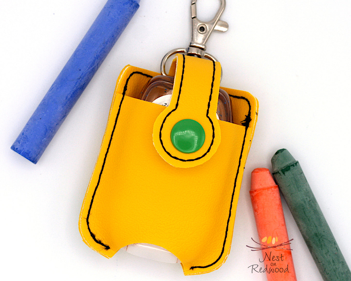 Personalized Crayon Hand Sanitizer Holder, Crayon Sanitizer Case