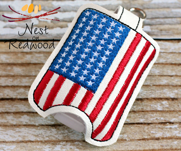 American Flag Hand Sanitizer Holder