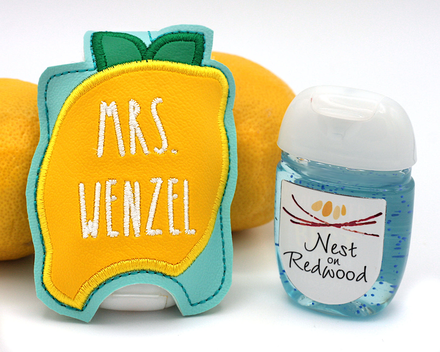 Personalized Lemon Hand Sanitizer Holder