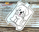 Maltese Hand Sanitizer Holder, Dog Sanitizer Holder