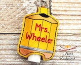 Personalized Pencil Hand Sanitizer Holder
