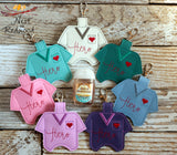 Scrub top hero Hand Sanitizer Holder