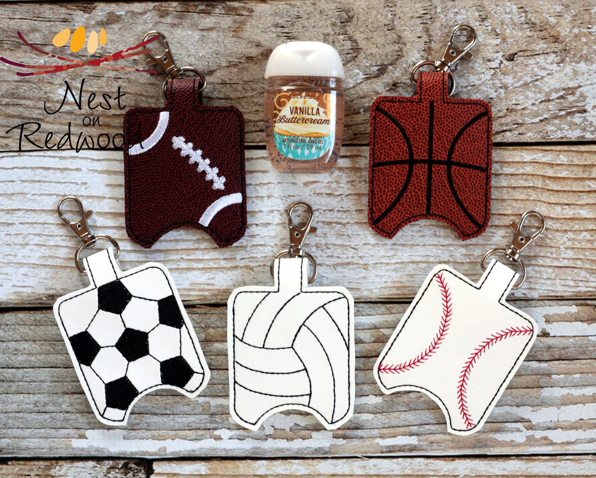Sports Ball Hand Sanitizer Holder, Sanitizer Holder, Football Basketball Soccer Ball Volleyball Baseball Sanitizer holder